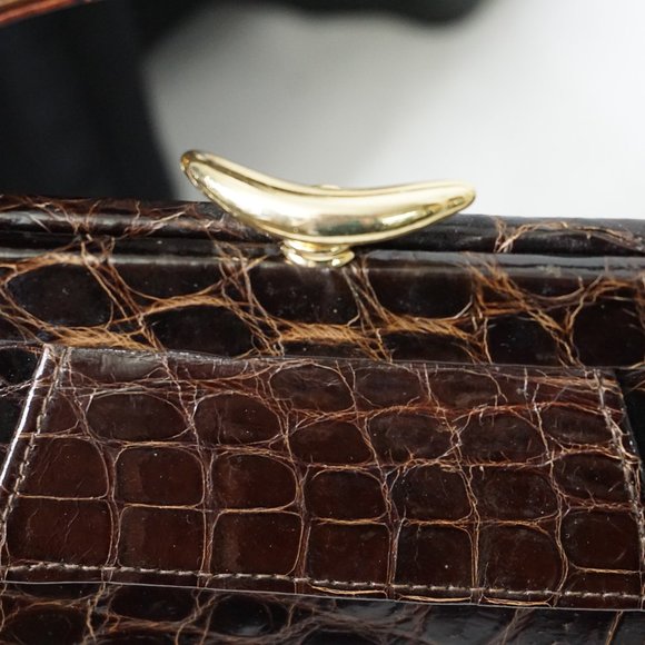 Vintage EUC Sterling Alligator Bag - Picture 7 of 11